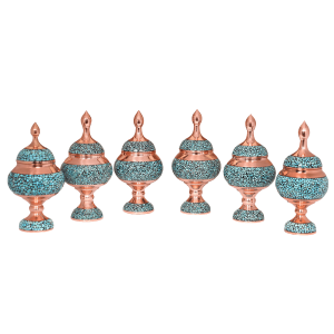 ست 6 تکه شکلات خوری فیروزه کوبی